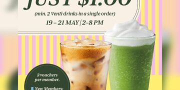 Starbucks - $1 Second Venti Drink - Singapore Promo