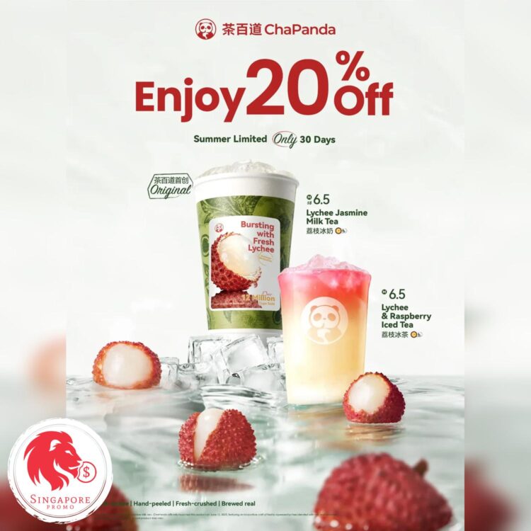 ChaPanda - 20% OFF Medium Cups - Singapore Promo