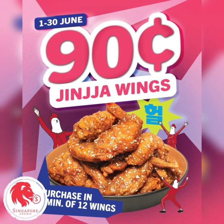 Jinjja Chicken - $0.90 Jinjja Wings - Singapore Promo