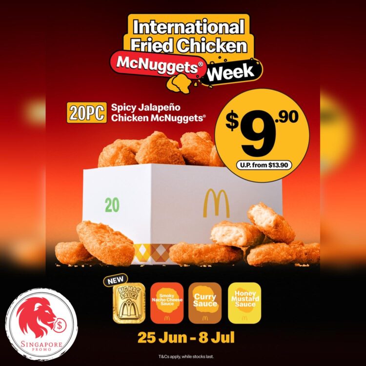 McDonald's - 20pc Spicy Jalapeno McNuggets for $9.90 - Singapore Promo