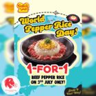 Pepper Lunch - 1-FOR-1 Beef Pepper Rice - Singapore Promo