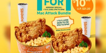 Popeyes - 1-FOR-1 Mac Attack Bundle - Singapore Promo