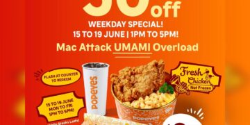 Popeyes - 50% OFF Mac Attack Umami - Singapore Promo