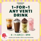 Starbucks - Buy 1 Get 1 Venti Drink - Singapore Promo