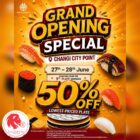 Sushi Express - 50% OFF 9th Plate Onwards - Singapore Promo