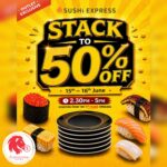 Sushi Express - 50% OFF 9th Plate Onwards - Singapore Promo