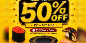 Sushi Express - 50% OFF 9th Plate Onwards - Singapore Promo