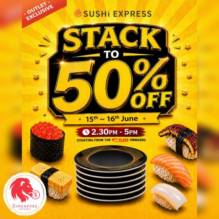 Sushi Express - 50% OFF 9th Plate Onwards - Singapore Promo