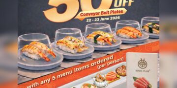 Sushi Express - 50% OFF Conveyor Belt Plates - Singapore Promo