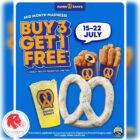 Auntie Anne's - Buy 3 Get 1 Free Auntie Anne's - Singapore Promo