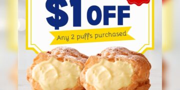 Beard Papa's - $1 OFF Any 2 Cream Puffs - Singapore Promo