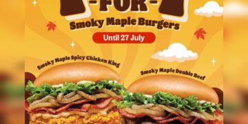 Burger King - 1-FOR-1 Smoky Maple Mayo Burger - Singapore Promo