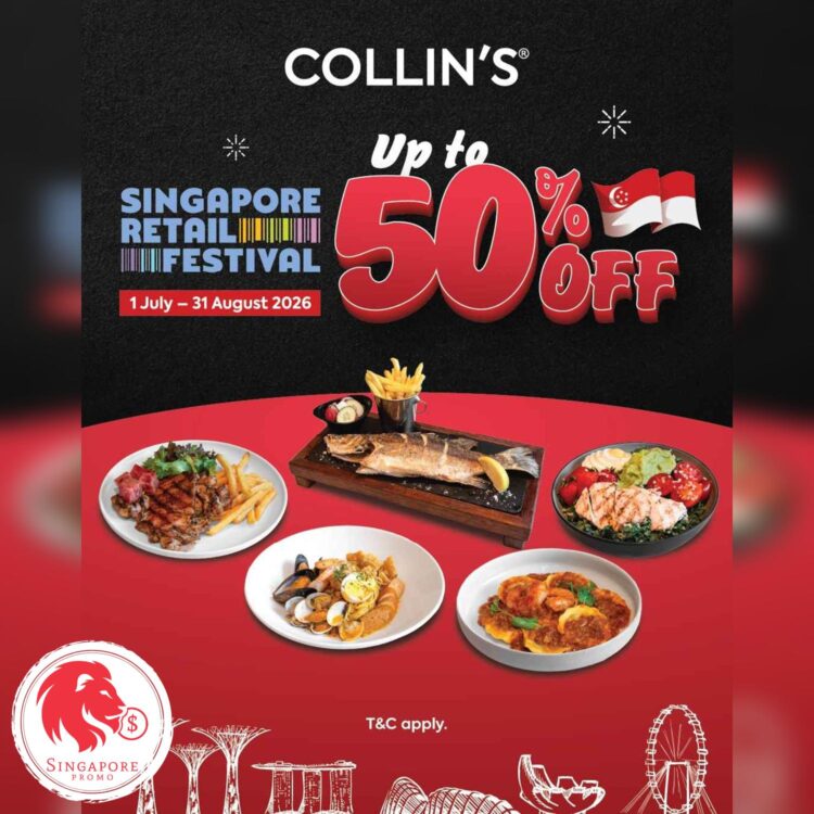 COLLIN'S - Up To 50% OFF Singapore Retail Festival - Singapore Promo