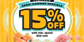 Genki Sushi - 15% OFF Genki Members - Singapore Promo
