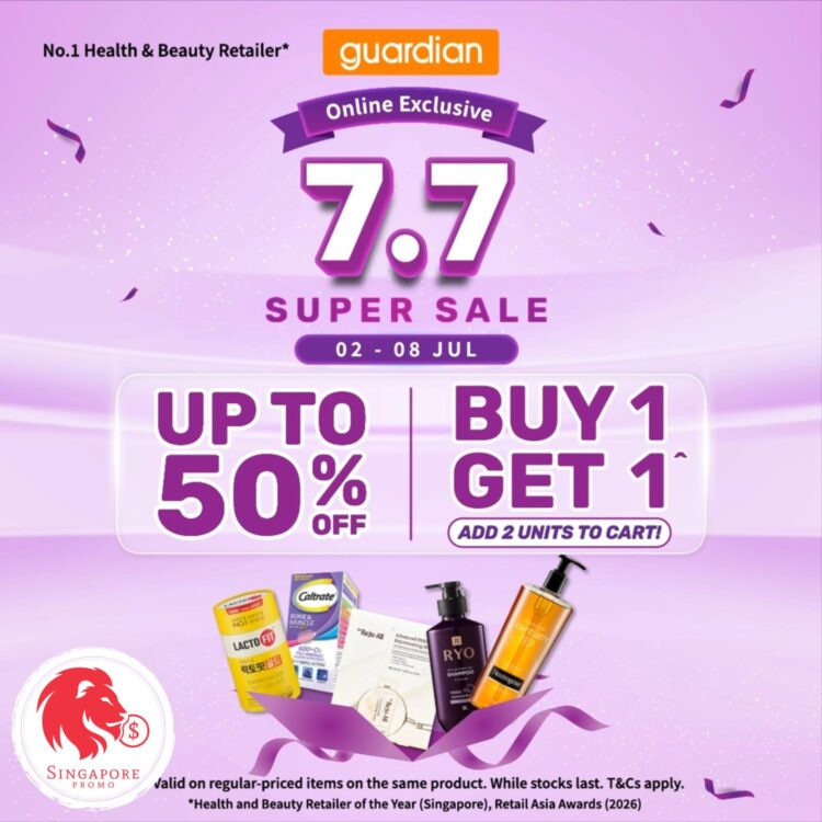 Guardian - Up To 50% Off Online Exclusive - Singapore Promo
