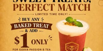Honeybee - $1 Guava PassiFruit B Tea - Singapore Promo
