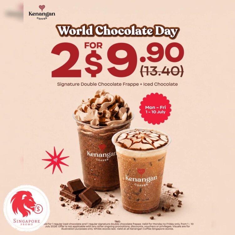 Kenangan Coffee - 2 Chocolate Favourites FOR S$9.90 - Singapore Promo