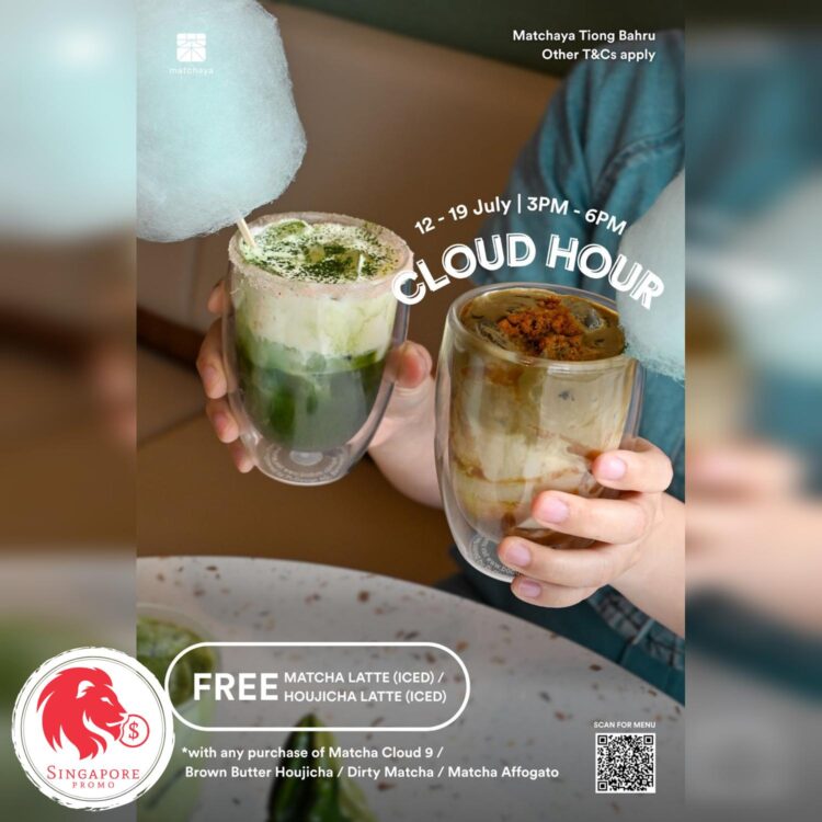 Matchaya - FREE Iced Matcha Or Houjicha Latte - Singapore Promo