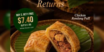 Polar Puffs & Cakes - Buy 2 Get 1 FREE Chicken Rendang Puff - Singapore Promo