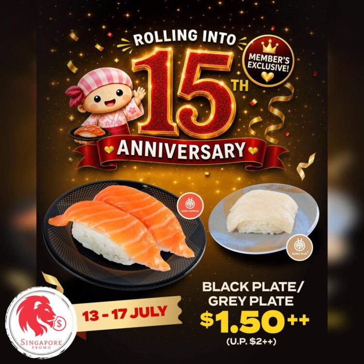 Sushi Express - Black Or Grey Plate FOR $1.50 - Singapore Promo