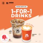 TOMORO COFFEE - 1-FOR-1 Drinks - Singapore Promo