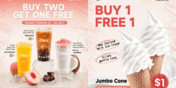iTEA - Buy 2 Drinks Get 1 FREE - Singapore Promo