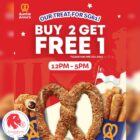 Auntie Anne's - Buy 2 Get 1 Free Auntie Anne's - Singapore Promo