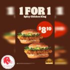 Burger King - 1-FOR-1 Spicy Chicken King - Singapore Promo