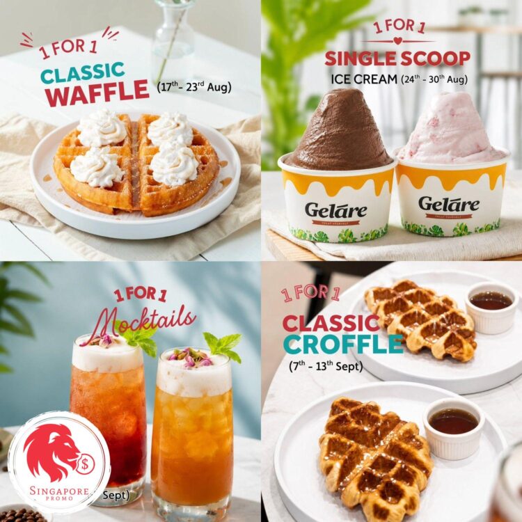 Geláre - 1 FOR 1 Treats - Singapore Promo