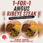 Morganfield's - 1-FOR-1 Angus Ribeye Steaks - Singapore Promo