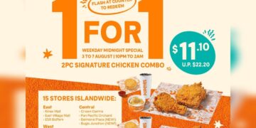 Popeyes - 1 FOR 1 Chicken Combo - Singapore Promo