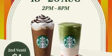 Starbucks - 2nd Venti Drink $1 - Singapore Promo