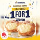 Beard Papa's - Buy 1 Get 1 FREE Custard Pie Cream - Singapore Promo