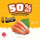 Genki Sushi - 50% OFF Salmon Sashimi - Singapore Promo
