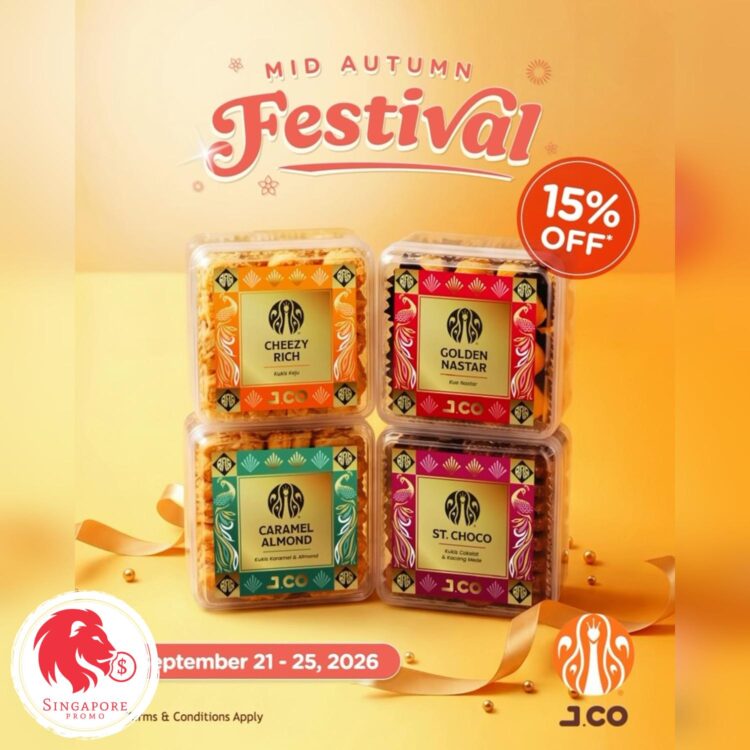 JCO Donuts & Coffee - 15% OFF J.Cookies - Singapore Promo