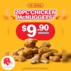 McDonald's - 20Pc Chicken Mcnuggets FOR Just $9.90 - Singapore Promo