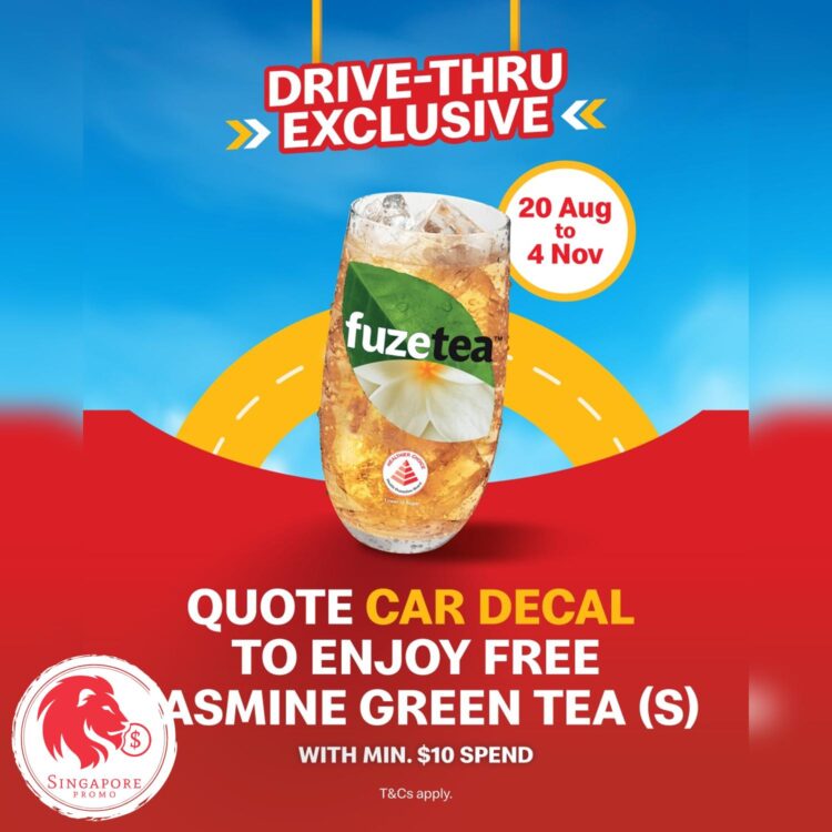 McDonald's - FREE Jasmine Green Tea - Singapore Promo