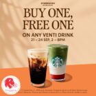 Starbucks - Buy One Get One FREE Venti - Singapore Promo