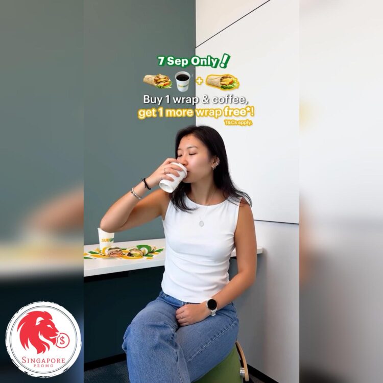 Subway - 1-FOR-1 Breakfast Wraps - Singapore Promo