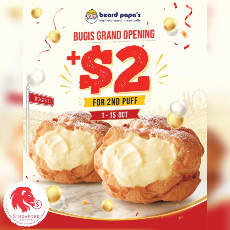 Beard Papa's - 2nd Puff At Only $2 - Singapore Promo