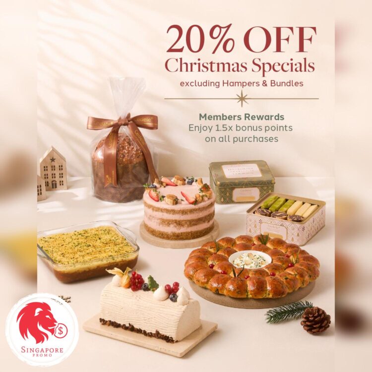 Cedele - 20% OFF Christmas Specials - Singapore Promo