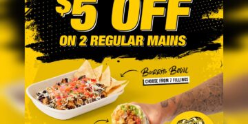 Guzman Y Gomez - $5 OFF On 2 Regular Main - Singapore Promo