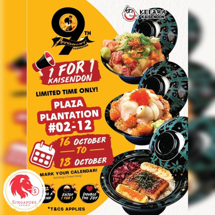 Kei Kaisendon - 1-FOR-1 Kaisendon - Singapore Promo
