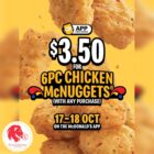 McDonald's - 6Pc Of Chicken Mcnuggets FOR $3.50 - Singapore Promo