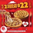 Pizza Hut - 2 Regular Pizzas FOR $22 - Singapore Promo