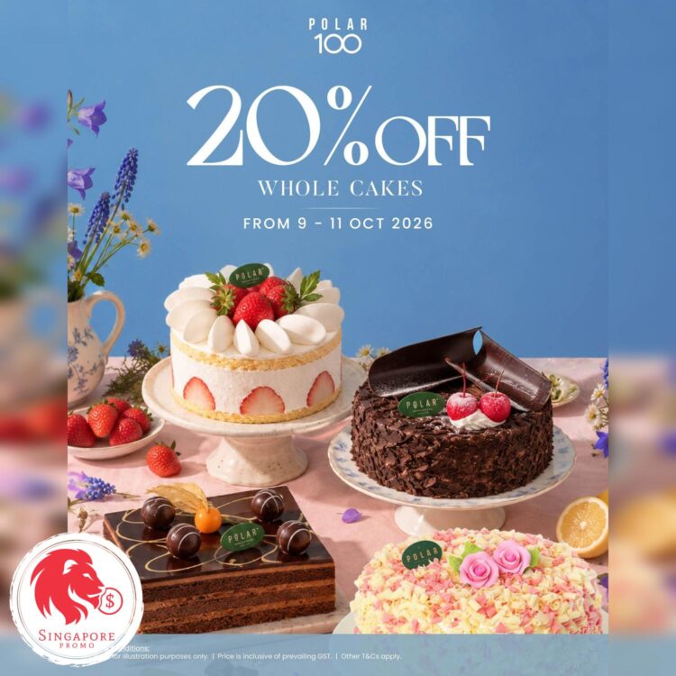 Polar Puffs & Cakes - 20% OFF Whole Cakes - Singapore Promo