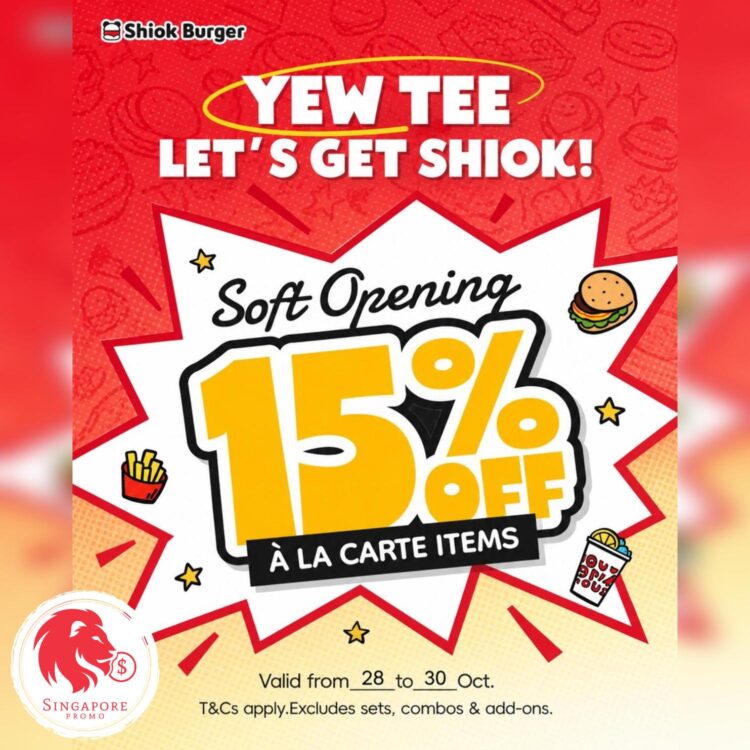 Shiok Burger - 15% OFF Shiok Burger - Singapore Promo