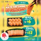 Sushi Express - 8 Pcs Salmon Sushi FOR $6 - Singapore Promo