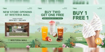 iTEA - Buy 2 Get 1 FREE All Drinks - Singapore Promo